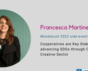Mondiacult 2022 side-event | Q&A with Francesca Martinelli Mondiacult 2022 side-event | Q&A with Francesca Martinelli
